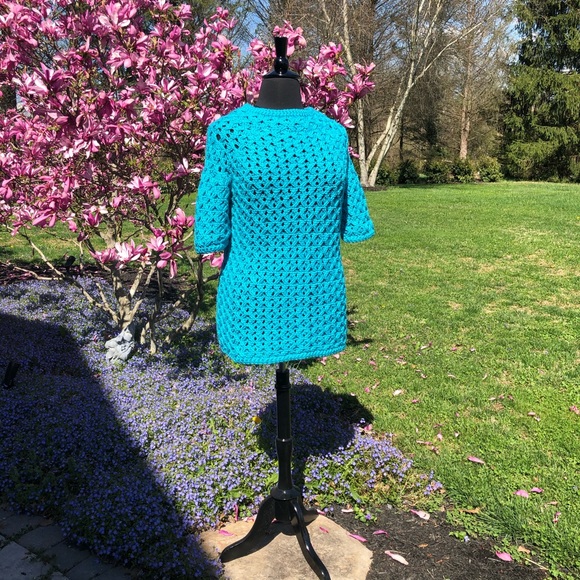 Handmade Jux Short Sleeve Tunic Sweater by BLD